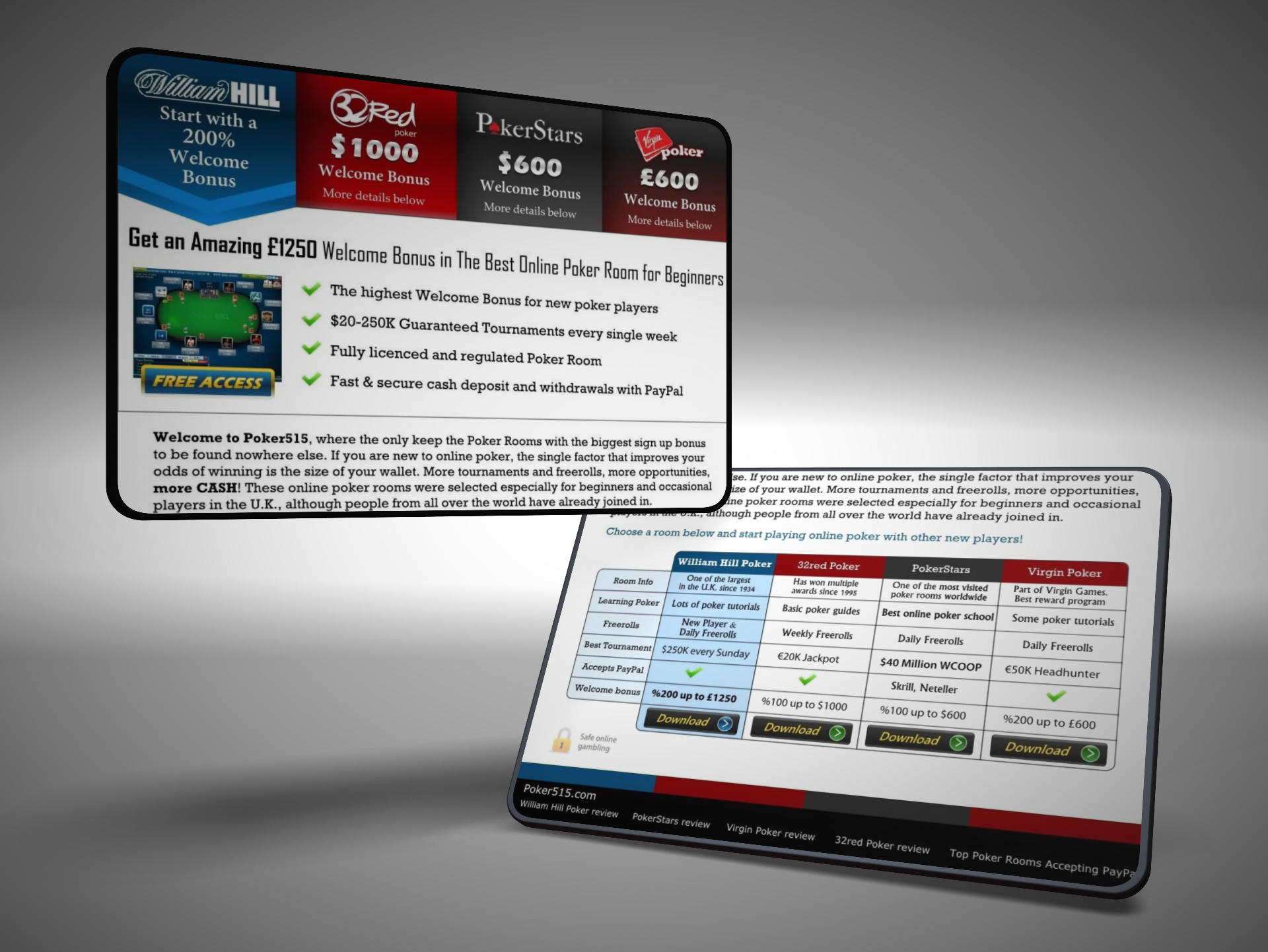 Poker 515 Web & Graphic Design
