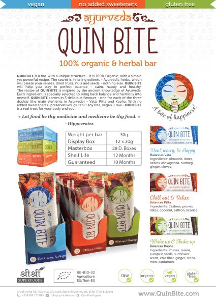 Ayurveda Quin Bite A4 Presenter
