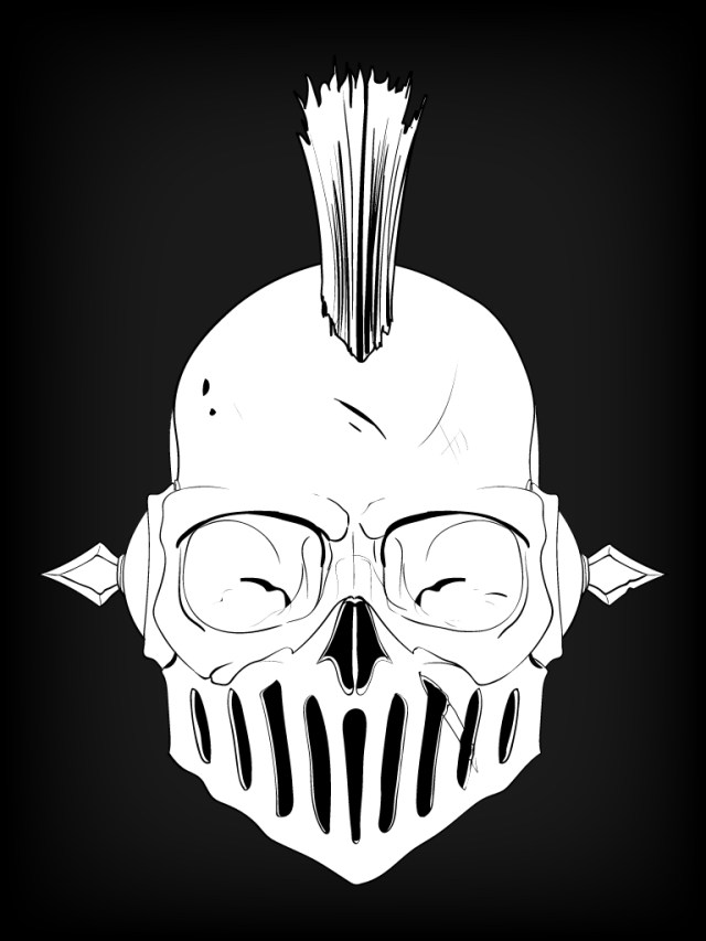 T-Shirt Skull Illustration 2