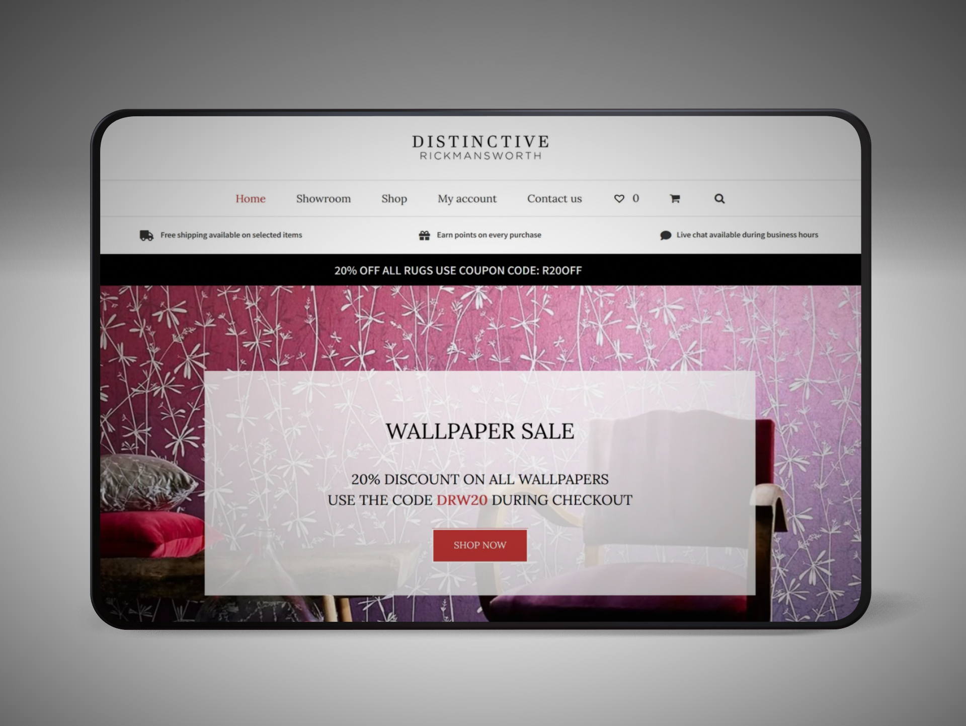 Web Design & E-commerce Development for Distinctive Rickmansworth