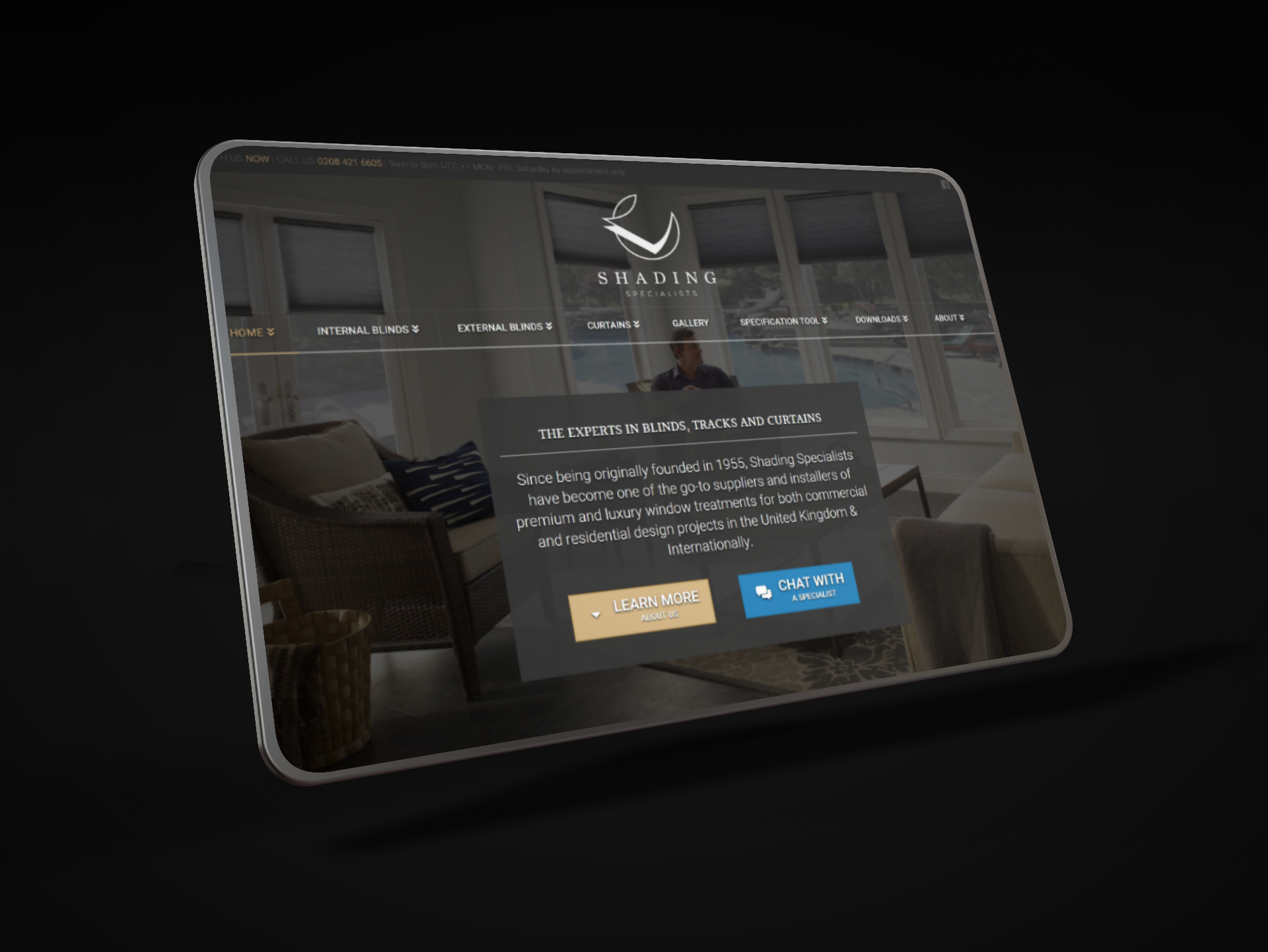 Web Development & Design for Shading Specialists