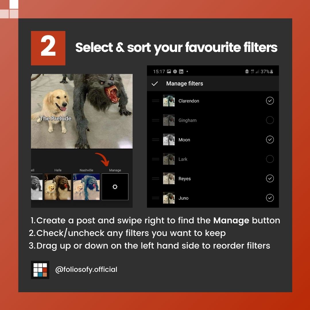7 Instagram Hacks - 3 - Select your favourite filters