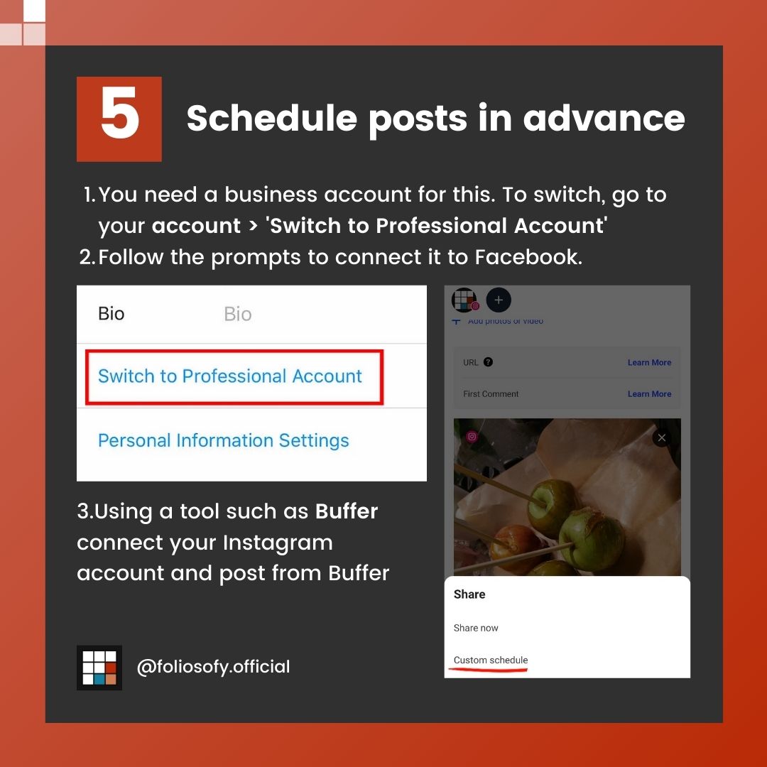 7 Instagram Hacks - 6 - Schedule posts