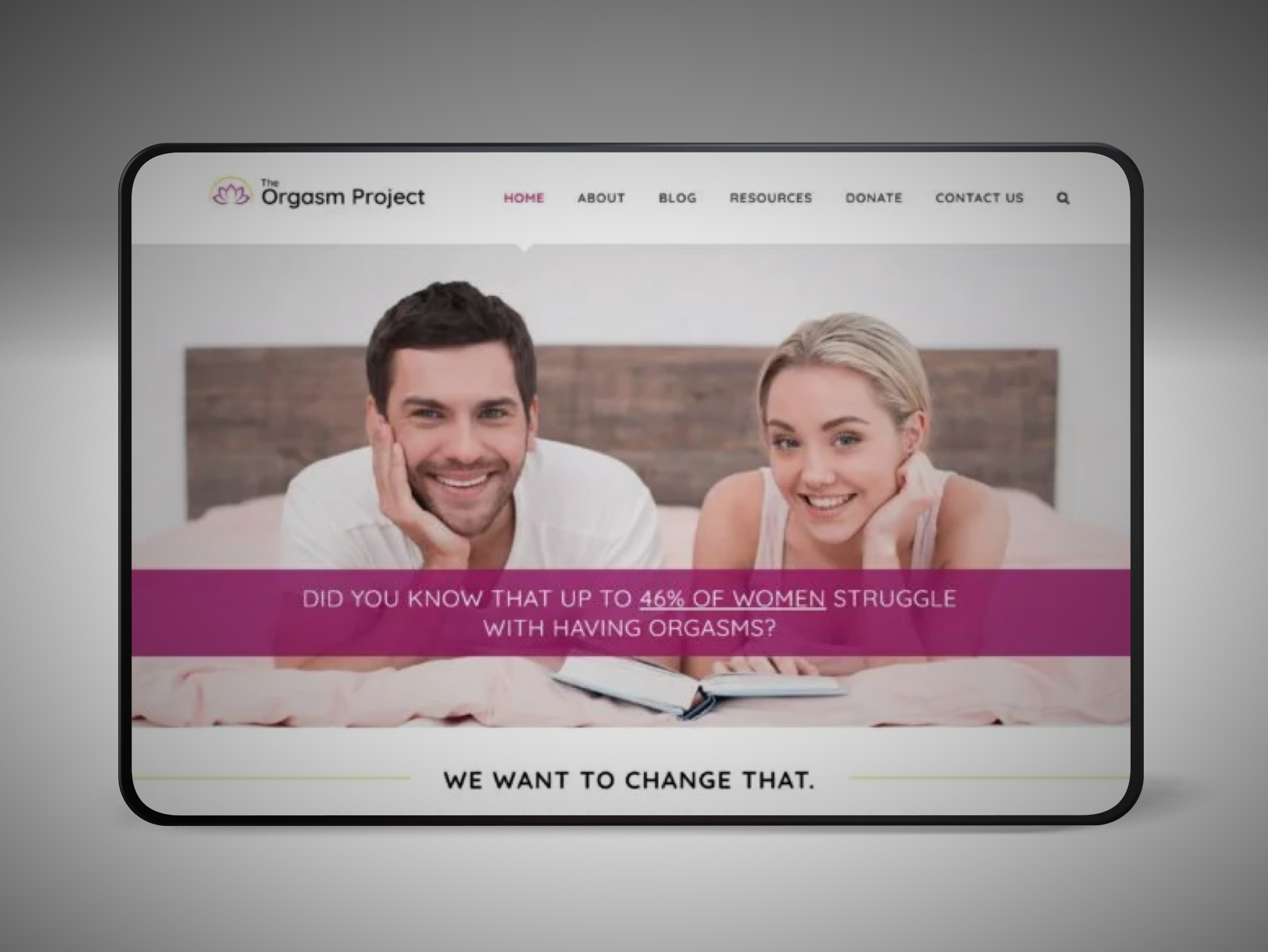 Graphic Design & Web Development for The Orgasm Project