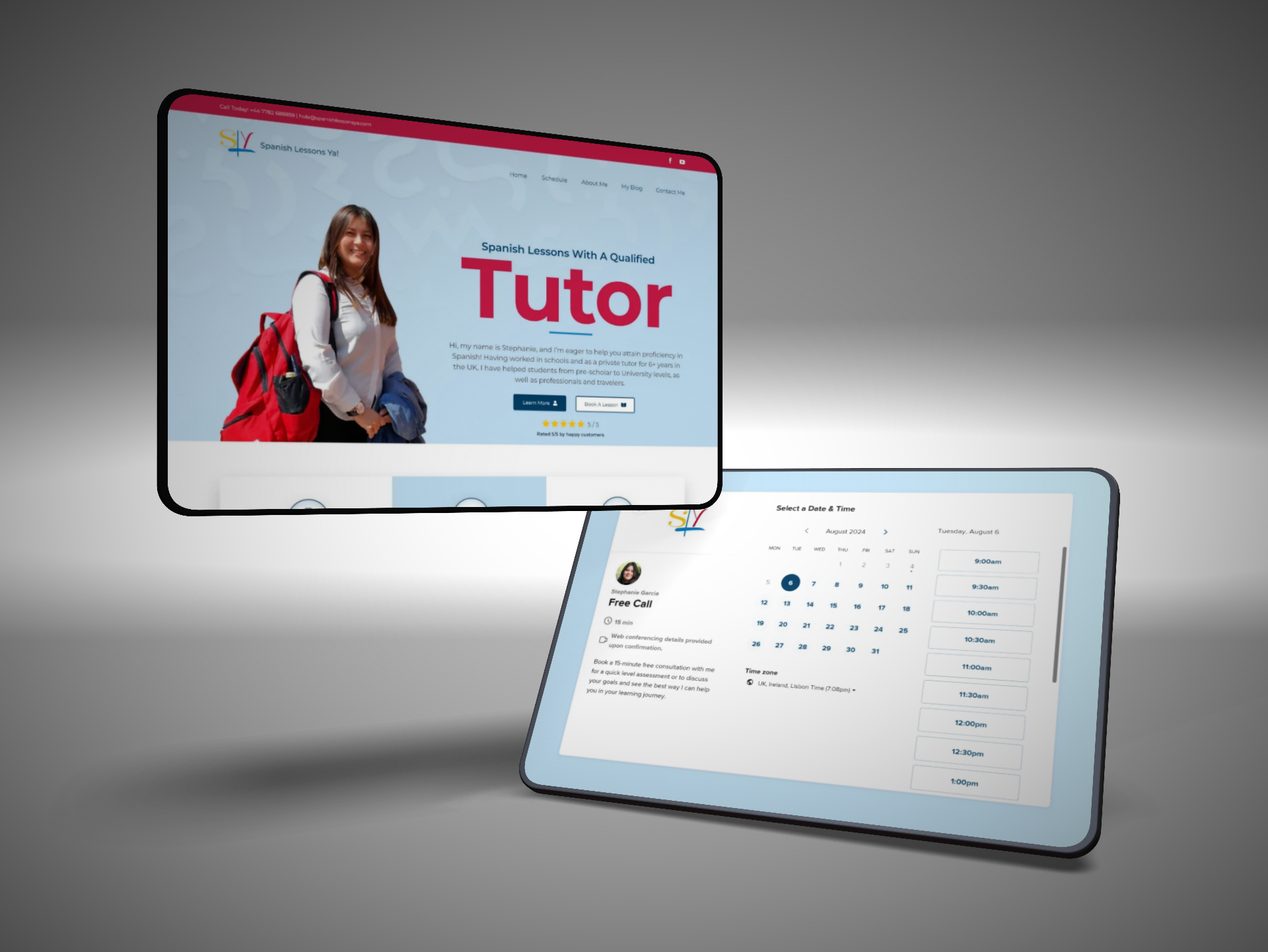 Website for Spanish Lessons Ya!