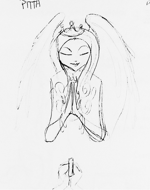 Mascot Sketches Angels Pitta