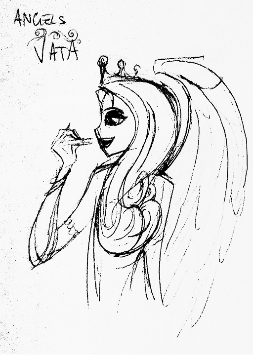 Mascot Sketches Angels Vata