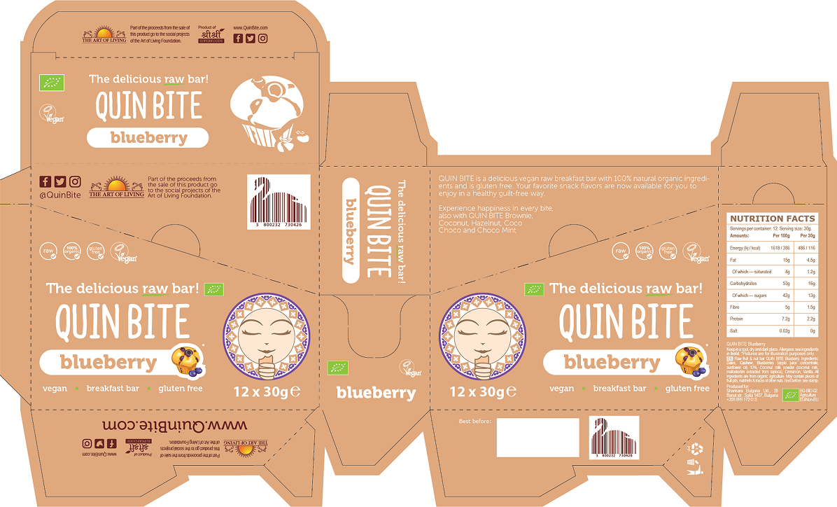 Quin Bite 6Flavors Packaging Blueberry
