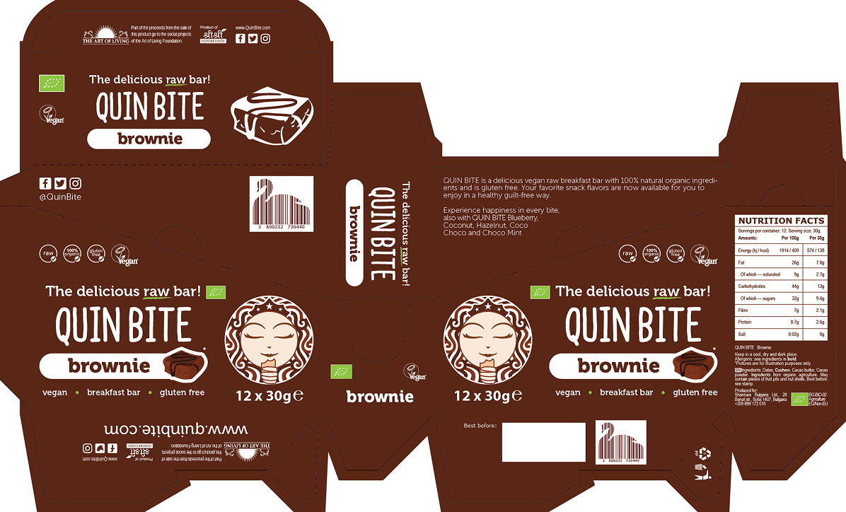 Quin Bite 6Flavors Packaging Brownie